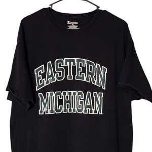 Champion Black Short Sleeve Tee Eastern Michigan